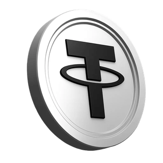 Εικονίδιο του κρυπτονομίσματος Tether USDT στην ενότητα ενημέρωσης της πλατφόρμας